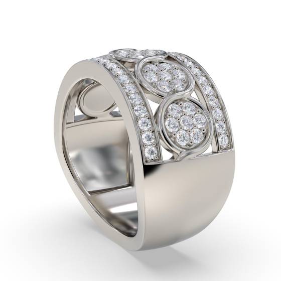 10.5mm Designer Bezel Set Dress Ring