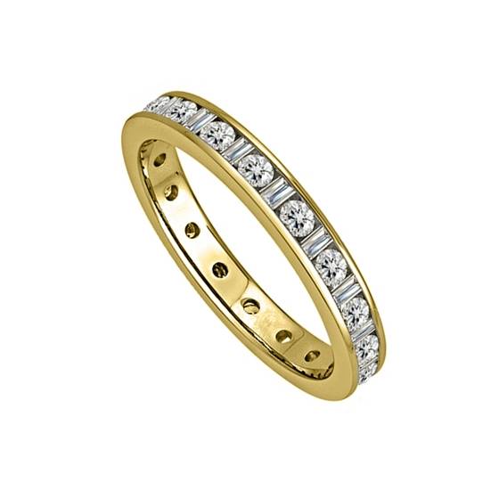 3.5mm Classic Bagueutte Diamond Full Eternity Ring