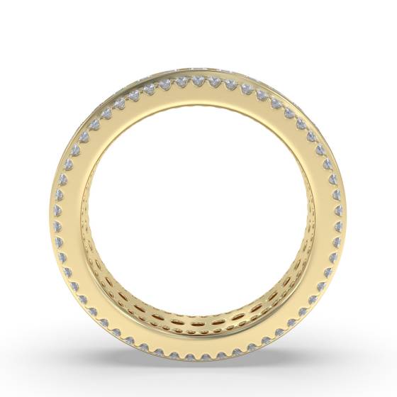 2.00ct VS/E-F Round Natural Diamond Eternity and Dress Ring