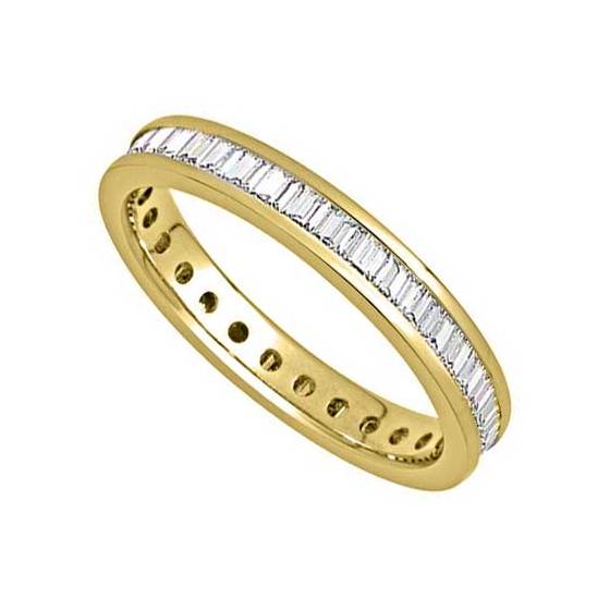 3mm Elegant Baguette Diamond Full Eternity Ring