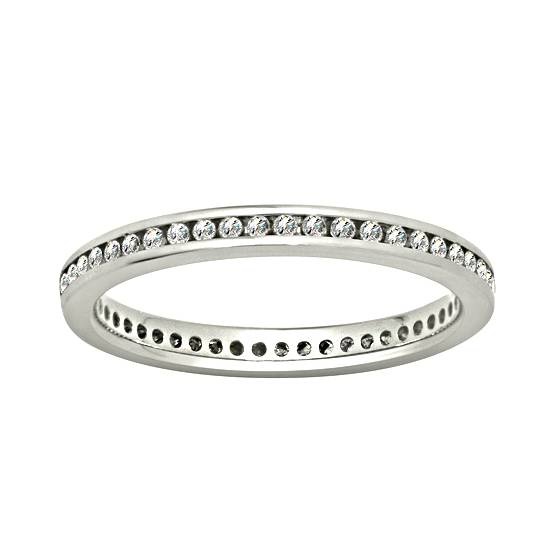 2.5mm Elegant Round Diamond Full Eternity Ring