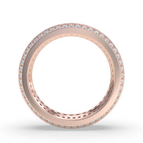 1.25ct Elegant Princess Diamond Multi Row Dress Ring