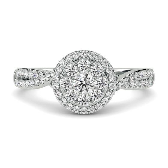 0.50ct VS/FG Round Diamond Cluster Ring