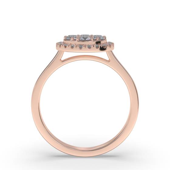 0.50ct Elegant Round Diamond Cluster Ring