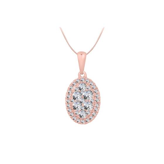 0.52ct VS/EF Round Natural Diamond Designer Pendant