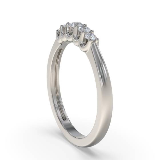 0.25ct VS/E-F Round Natural Diamond Eternity Ring