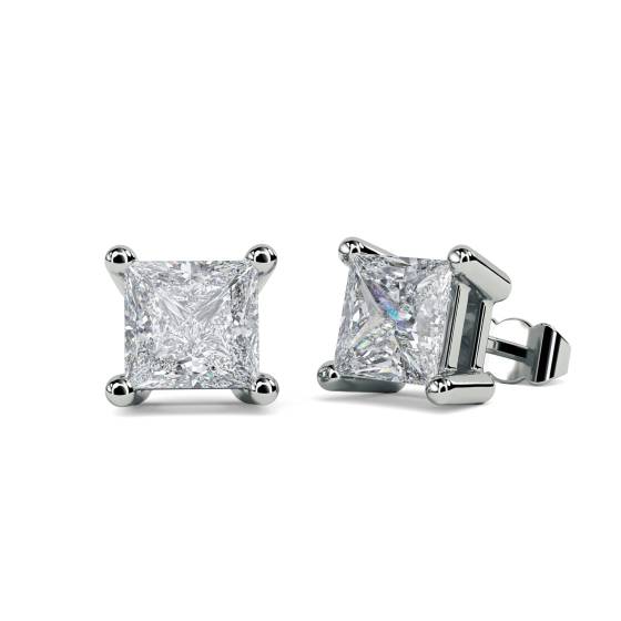 1.02ct VS/E-F Natural Diamond Stud Earrings