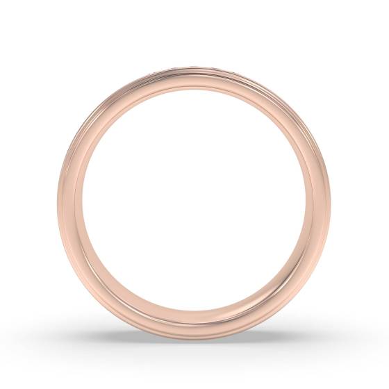 5.5mm Mens Round Diamond Ring