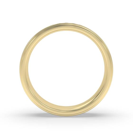 5.5mm Mens Round Diamond Ring