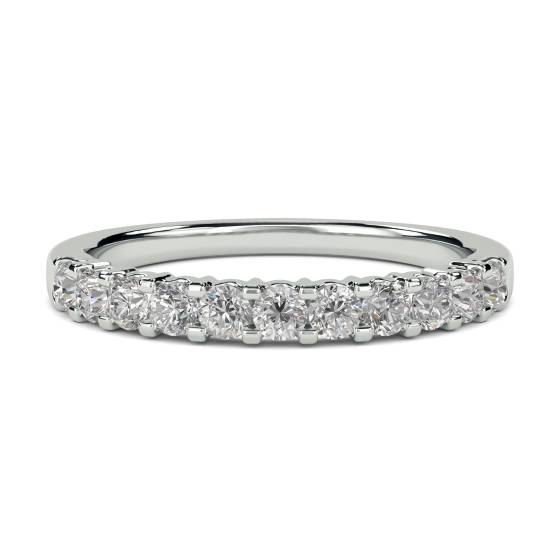 0.30ct VS/E-F 2mm Elegant Round Natural Diamond Eternity Ring