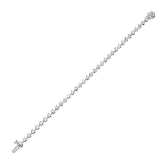 Modern Round Diamond Tennis Bracelet