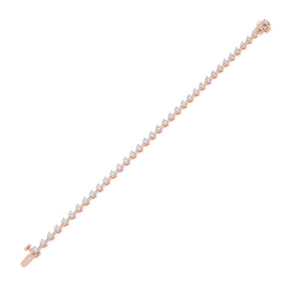 Modern Round Diamond Tennis Bracelet