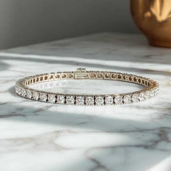 2.20ct Classic Single Row Diamond Tennis Bracelet