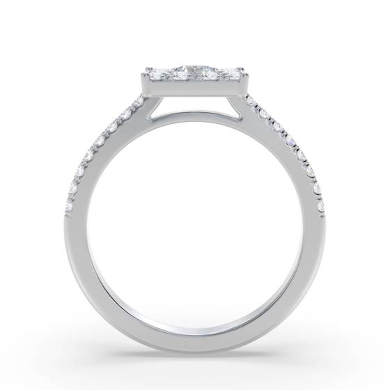 0.50ct Modern Round Diamond Cluster Ring