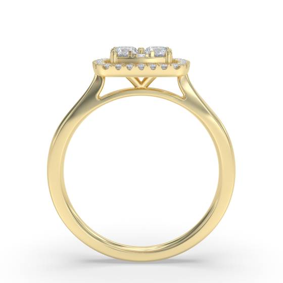 0.50ct Elegant Round Diamond Cluster Ring