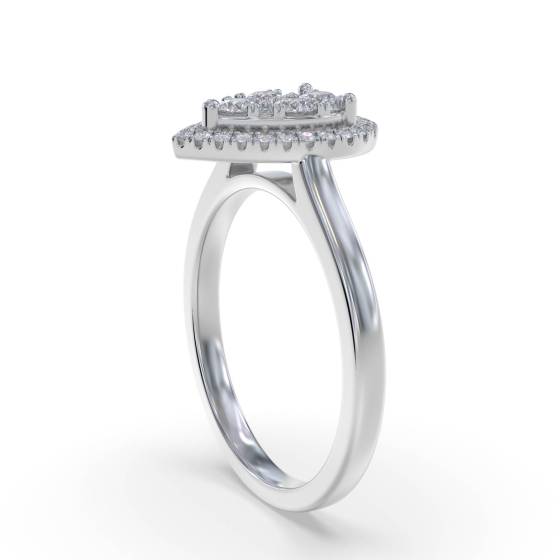 0.40ct VS/E-F Round Natural Diamond Dress Ring