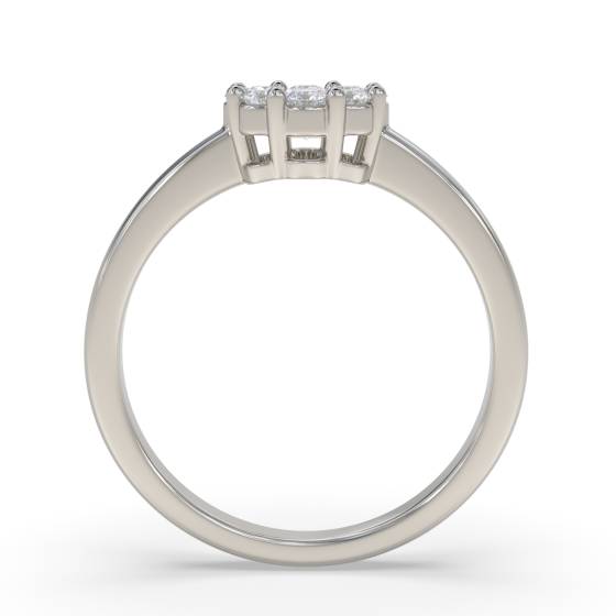 0.40ct Elegant Round Diamond Cluster Ring