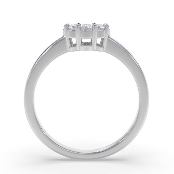 0.40ct Elegant Round Diamond Cluster Ring