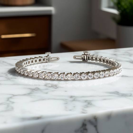 5.00ct Classic Single Row Diamond Tennis Bracelet