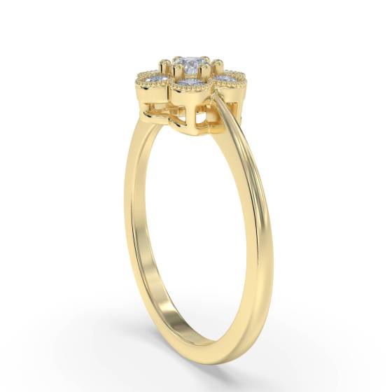 0.30ct Elegant Round Diamond Cluster Ring