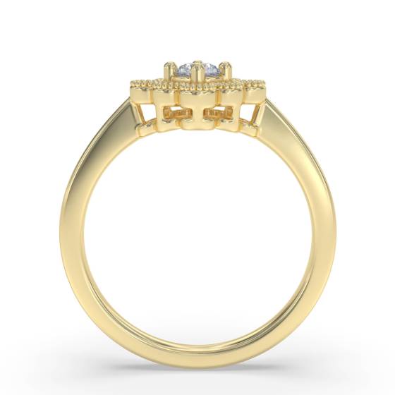 0.40ct Elegant Round Diamond Cluster Ring