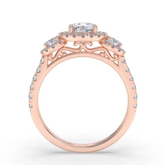 1.40ct Modern Round Diamond Designer Ring