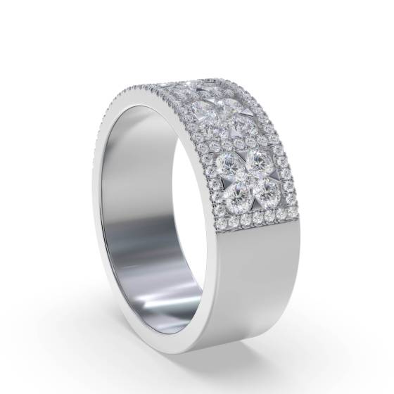 0.55ct Elegant Round Diamond Designer Ring