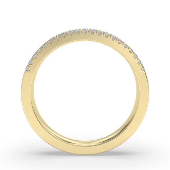 0.50ct VS/E-F Round and Baguette Natural Diamond Dress Ring