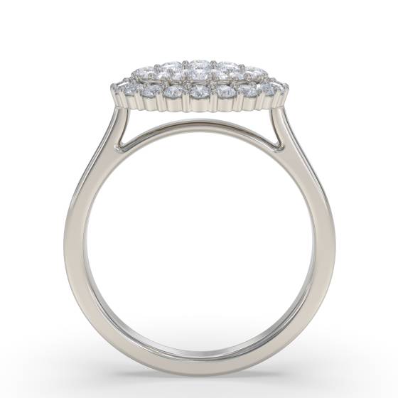 1.75ct Elegant Round Diamond Cluster Ring