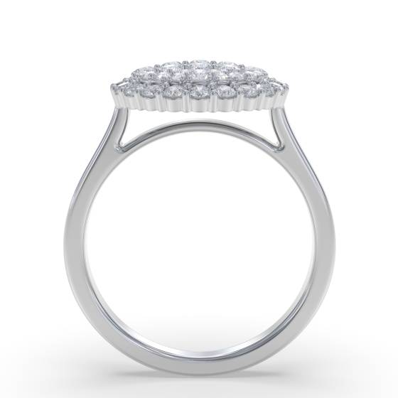 1.75ct Elegant Round Diamond Cluster Ring