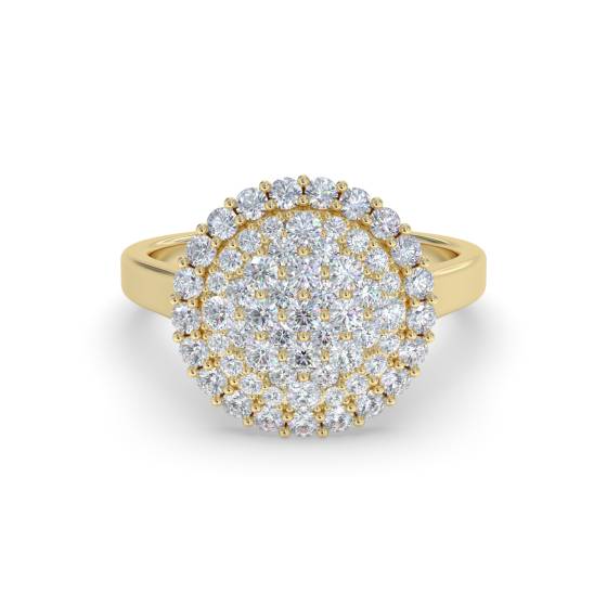 1.75ct Elegant Round Diamond Cluster Ring