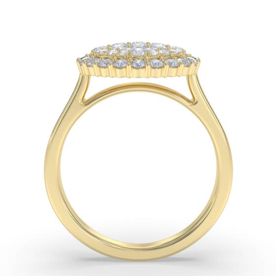 1.75ct Elegant Round Diamond Cluster Ring