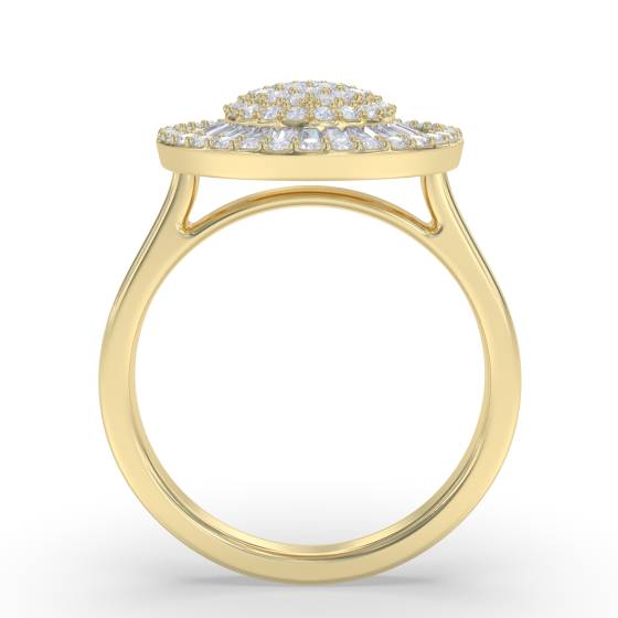 2.00ct Elegant Round Diamond Cluster Ring