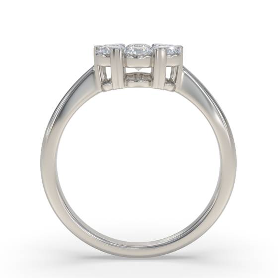 0.60ct Elegant Round Diamond Cluster Ring