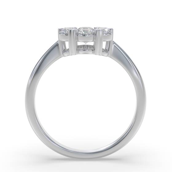 0.60ct Elegant Round Diamond Cluster Ring