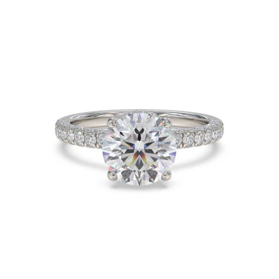Vintage Round Diamond Engagement Ring