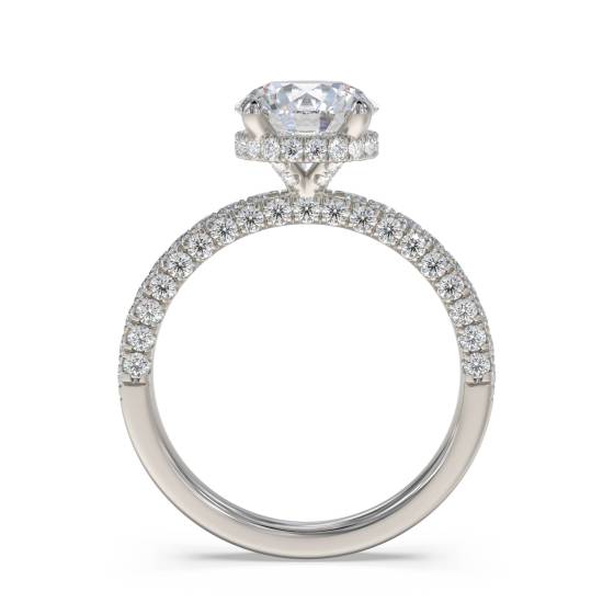 Vintage Round Diamond Engagement Ring