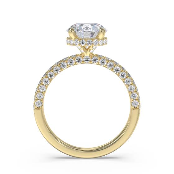 Vintage Round Diamond Engagement Ring