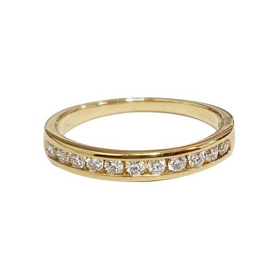 0.25ct VS/E-F Channel Set Natural Diamond Half Eternity Ring