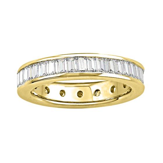 1.00ct VS/E-F Classic Baguette Natural Diamond Full Eternity Ring