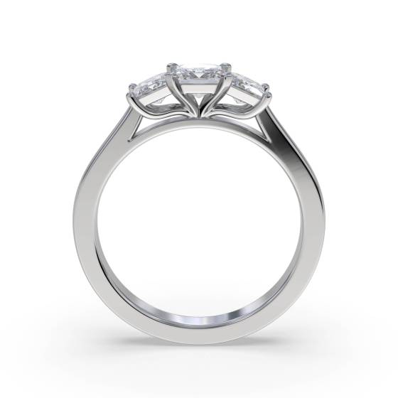 Classic Princess Diamond Trilogy Ring
