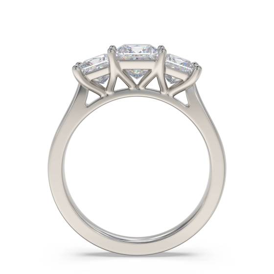 Graduated Princess Diamond Trilogy Ring