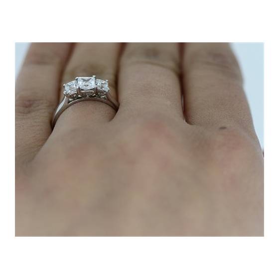 Graduated Princess Diamond Trilogy Ring