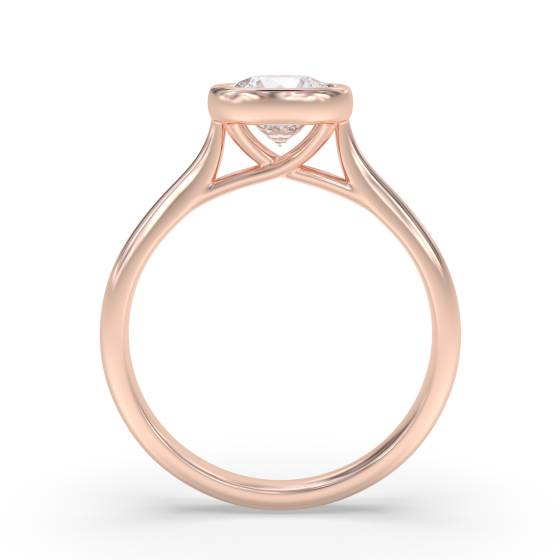 Round Diamond Bezel Set Solitaire Ring