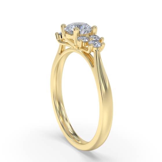 0.80ct Elegant Round Diamond Cluster Ring