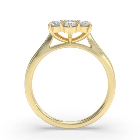 Round Diamond Cluster Ring