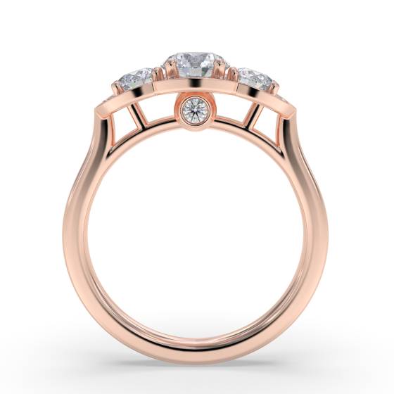Round Diamond Designer Ring