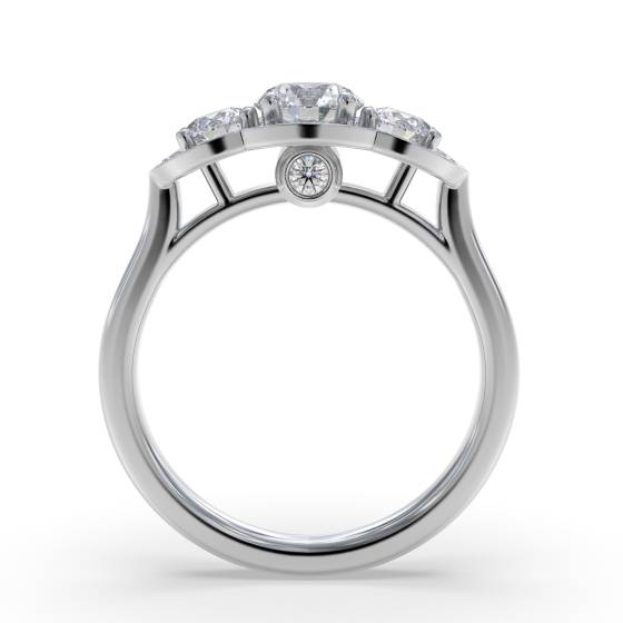 Round Diamond Designer Ring