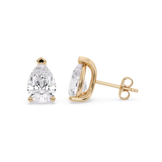 Classic Pear Diamond Stud Earrings