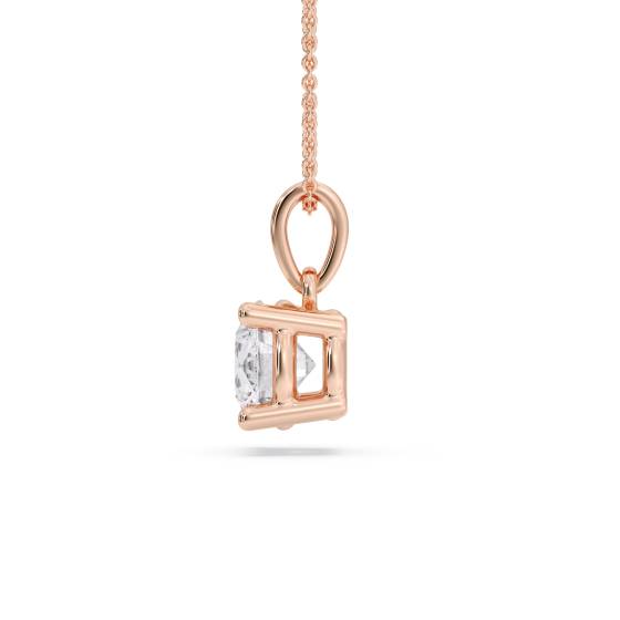 Classic Round Diamond Solitaire Pendant